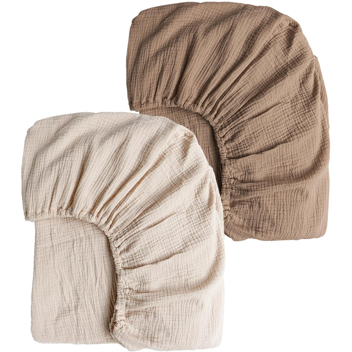 Muslin Fitted Crib Sheets 2 PCS