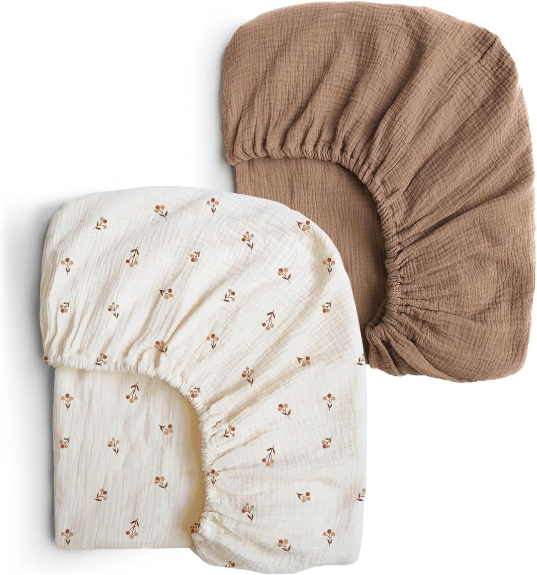 Muslin Fitted Crib Sheets 2 PCS