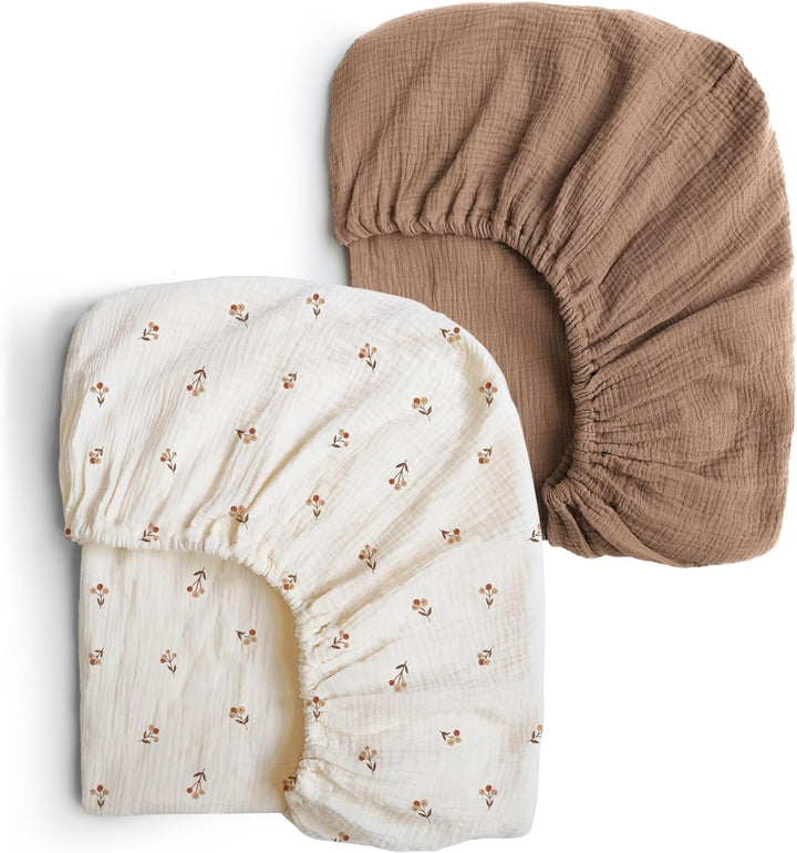 Muslin Fitted Crib Sheets 2 PCS