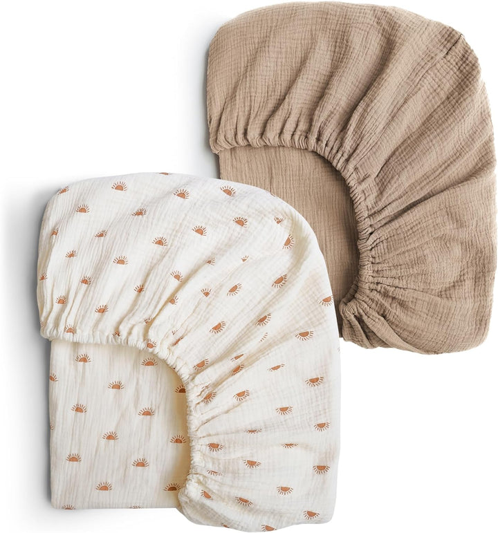 Muslin Fitted Crib Sheets 2 PCS