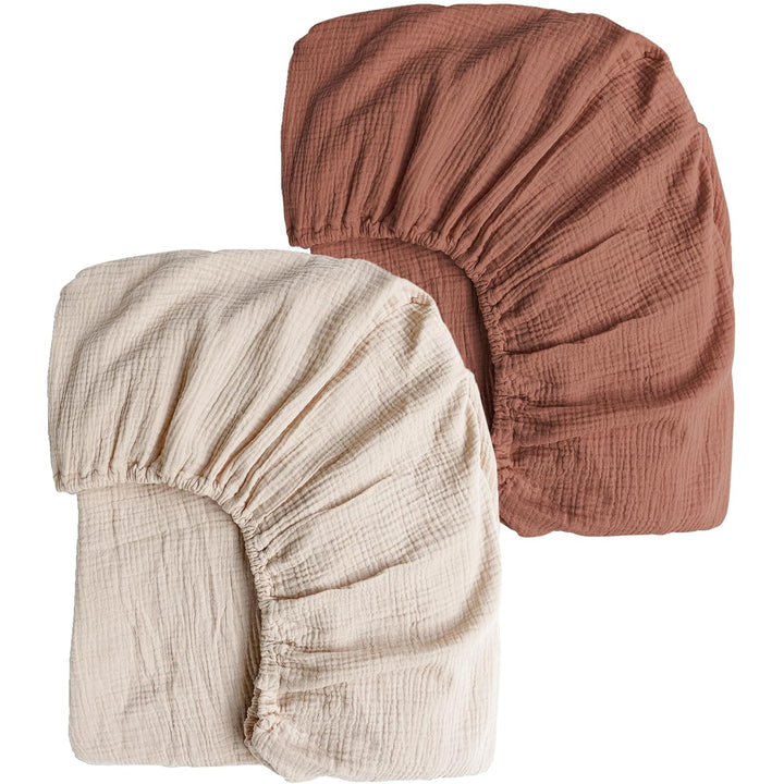 Muslin Fitted Crib Sheets 2 PCS