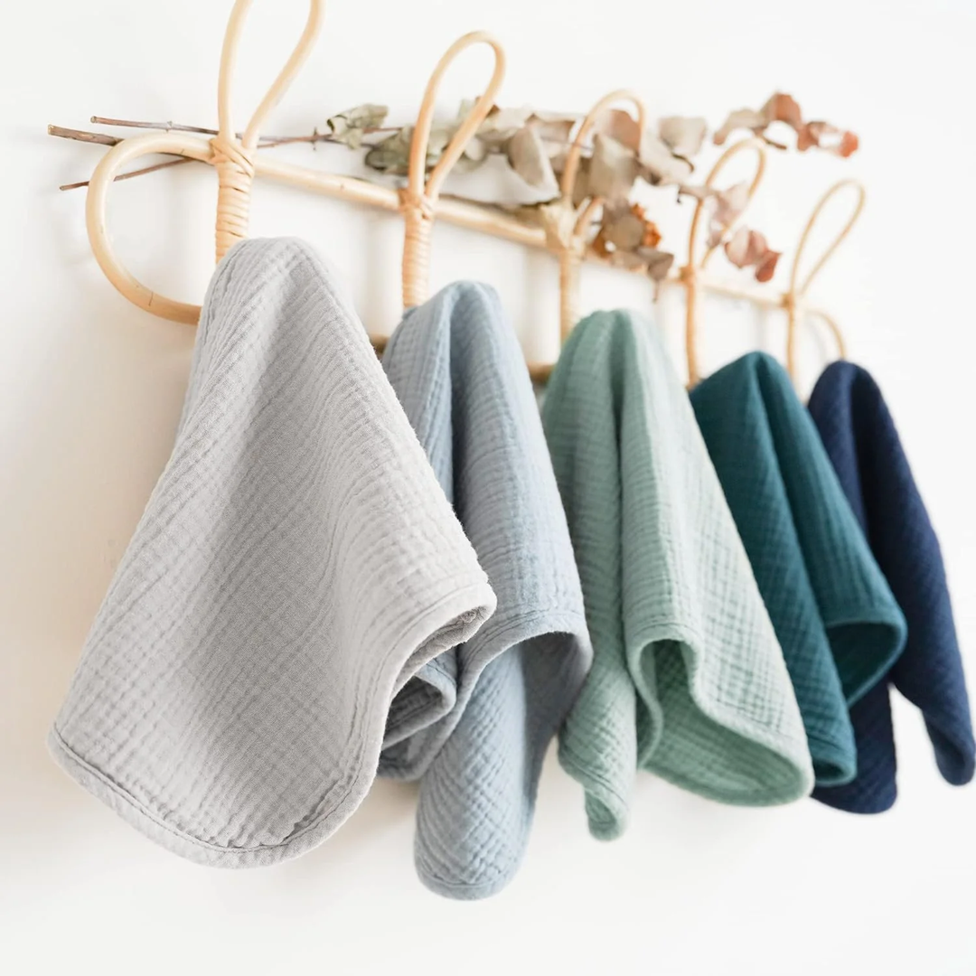 Elevate Comfort with KONSSY Soft Muslin Burp Cloths for Effortless Baby Care