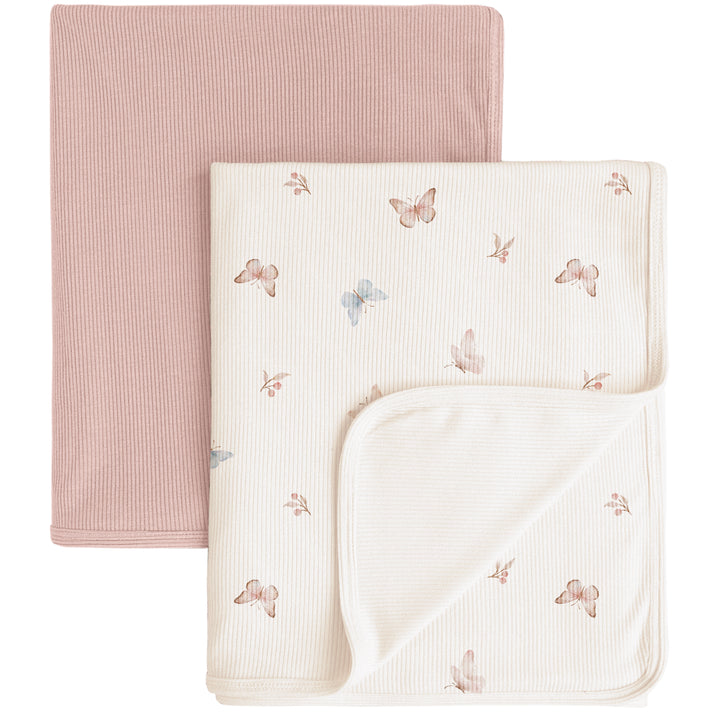Konssy Knit Baby Blanket 2 Pack