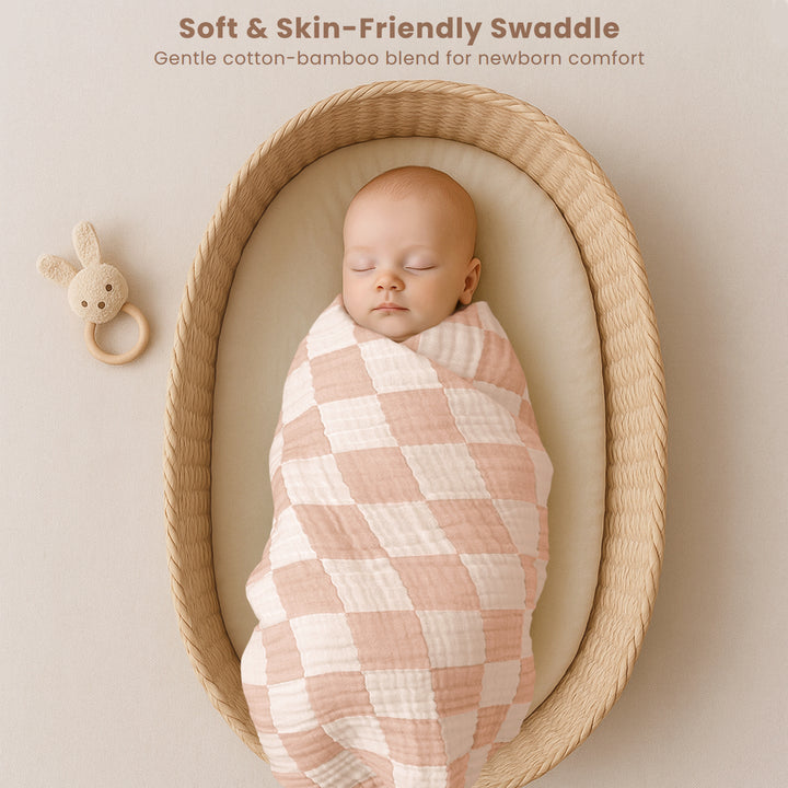 Konssy Baby Blankets for Girls Boys, Crib Blanket for Baby Infant Toddler, Super Soft and Lightweight Nursery Blankets