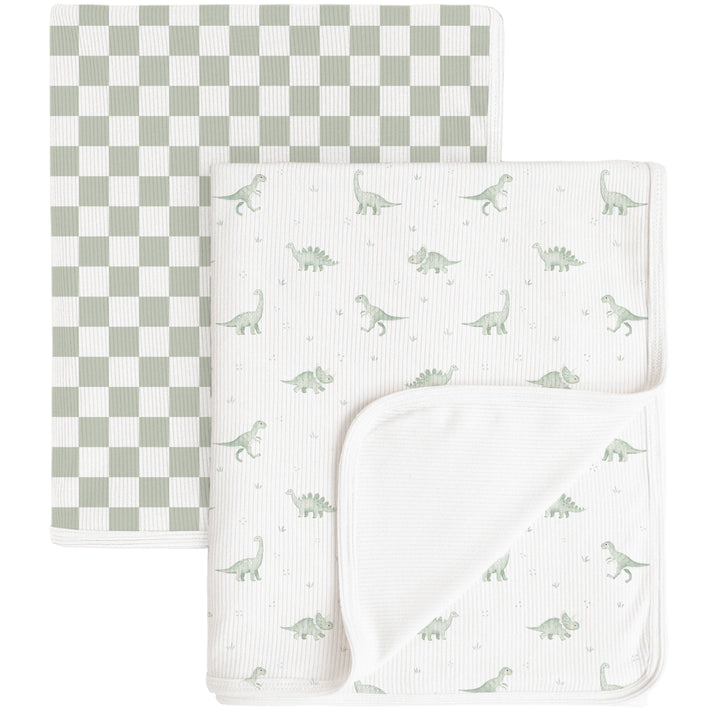 Konssy Knit Baby Blanket 2 Pack