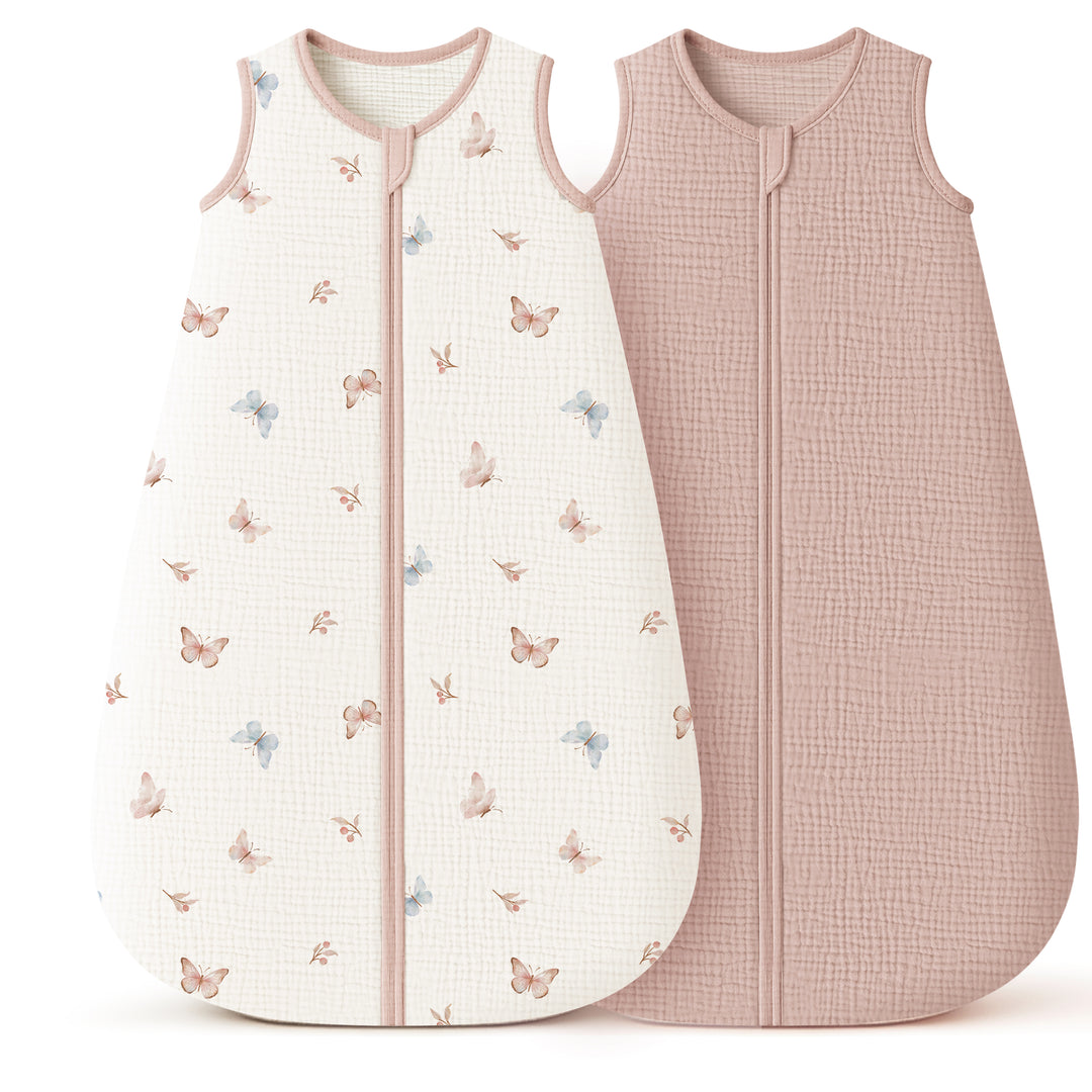 KONSSY 2-Pack Baby Sleep Sack 0.8 TOG