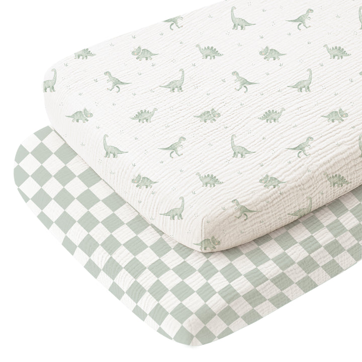 Baby Fitted Bassinet Sheets 2 Pack