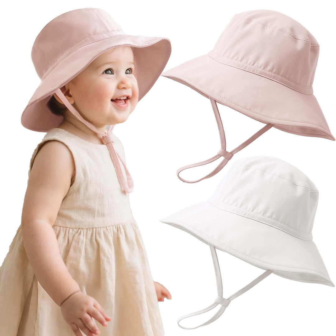 Konssy Baby Sun Hat 2 Pack,