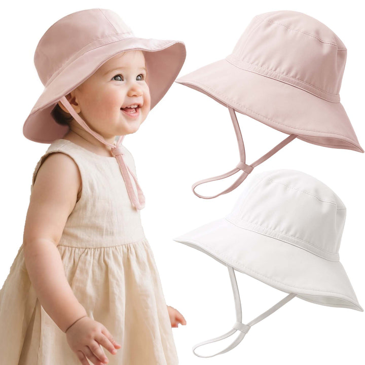 Konssy Baby Sun Hat 2 Pack,