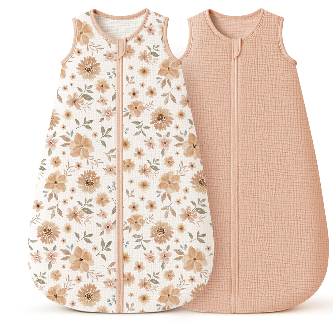 KONSSY 2-Pack Baby Sleep Sack 0.8 TOG