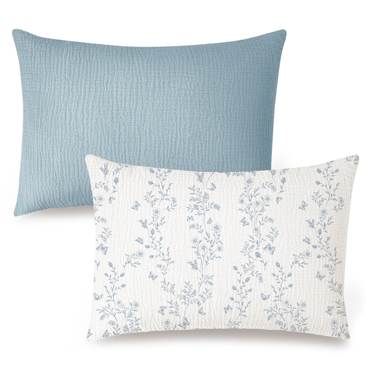 Konssy 2 Pack Muslin Toddler Pillowcases, Soft Baby Pillow Cases, 13"x18"