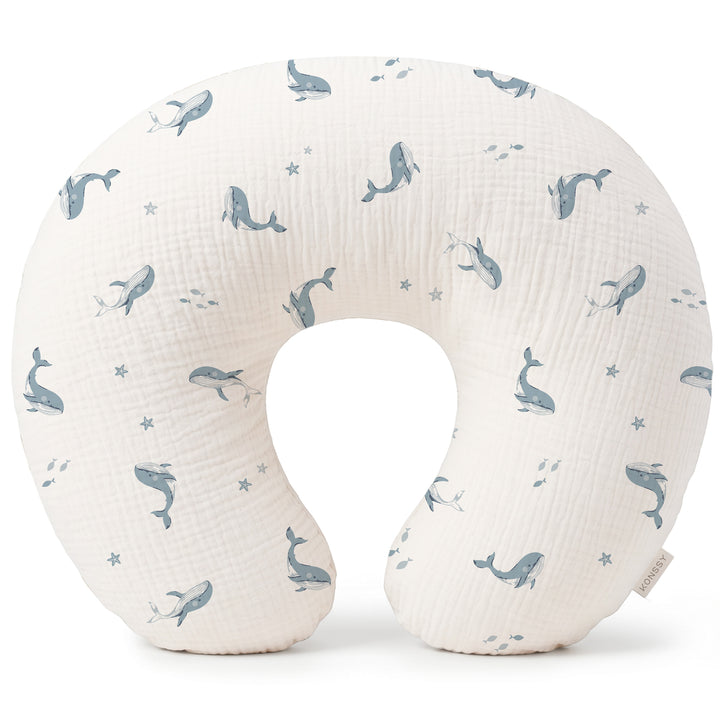 Konssy Muslin Nursing Pillow Covers, Soft Cover for Breastfeeding Pillows
