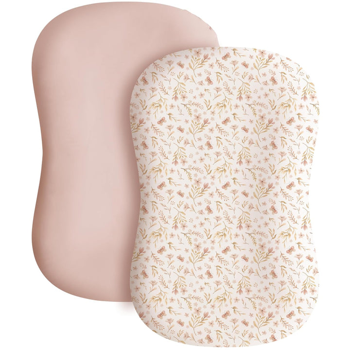 Konssy 2 Pack Baby Lounger Cover, Stretchy and Soft Newborn Lounger Cover