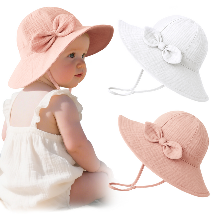 Konssy Muslin Baby Sun Hat 2-Pack