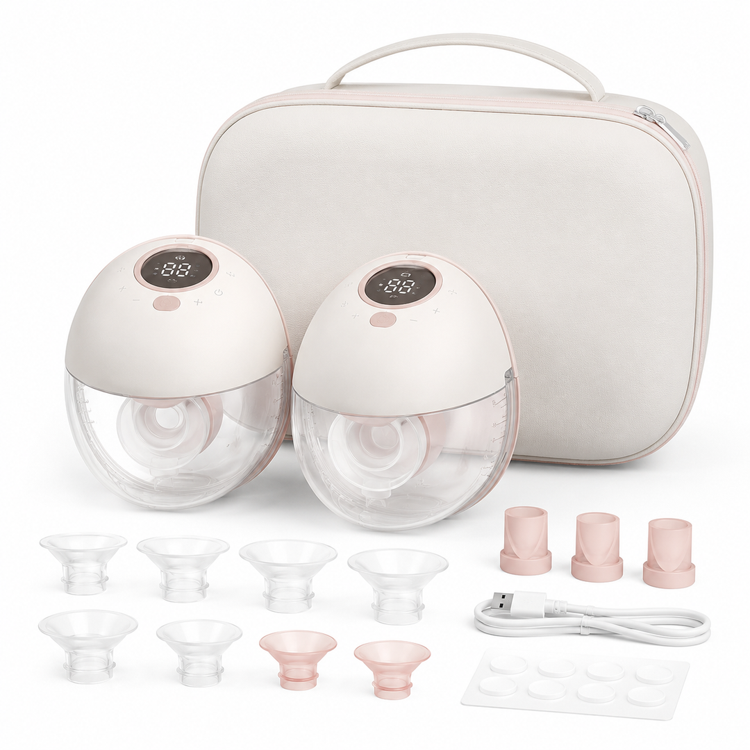 Konssy Wearable Electric Breast Pump, Hands-Free In-Bra Milk Pump with Adjustable Settings