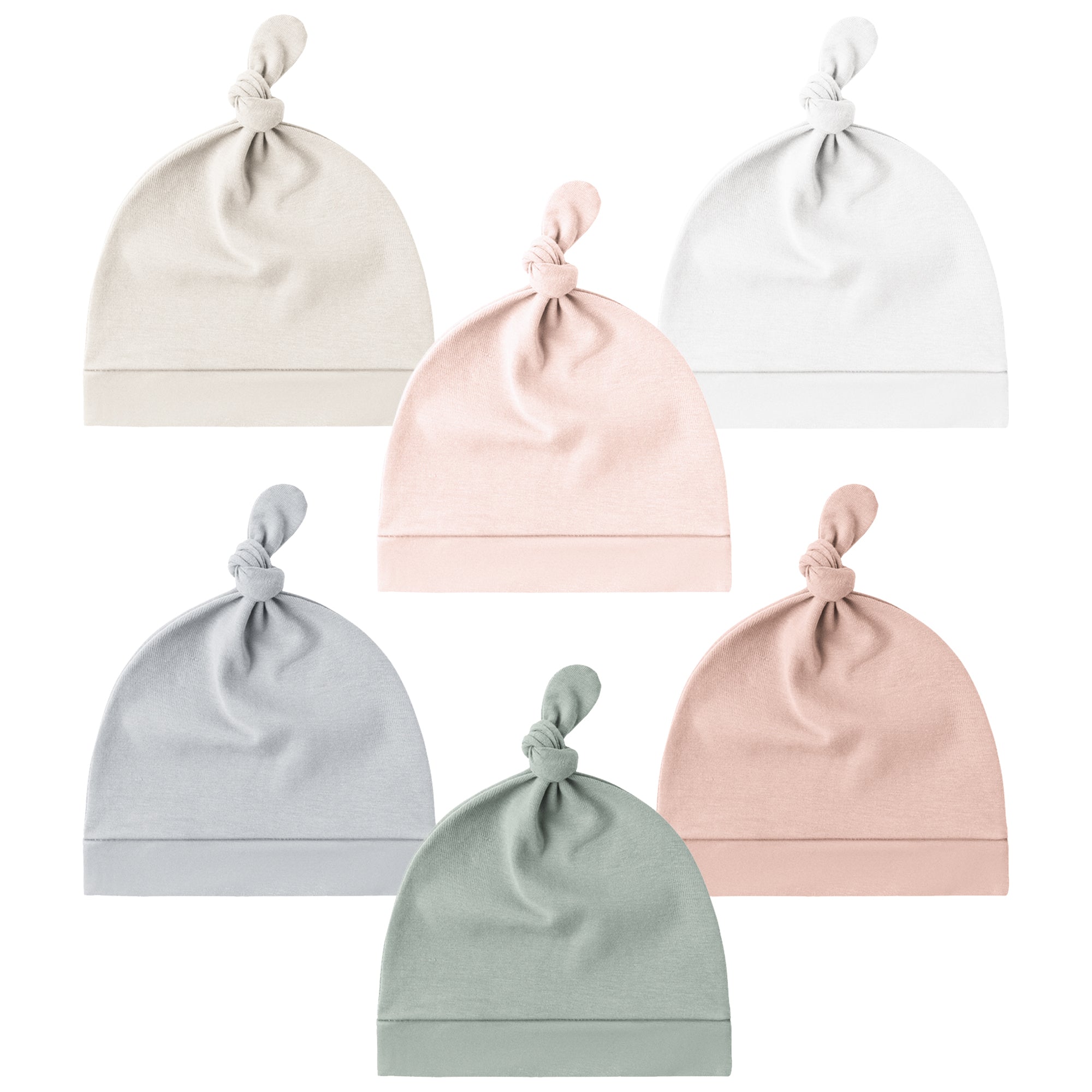Baby Newborn Hats Set Knot Beanie Hats 6 Pack – KONSSY
