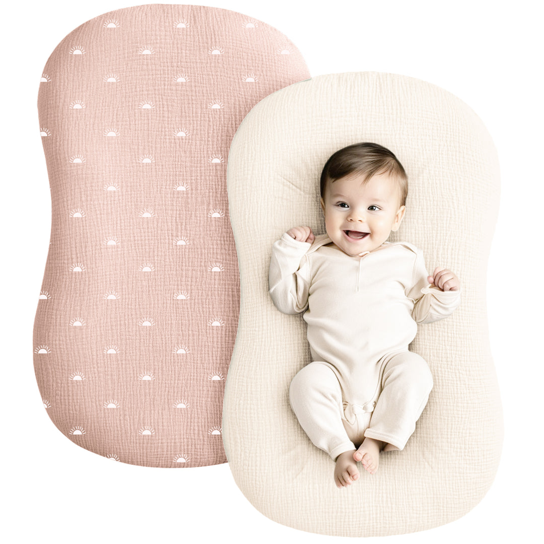 Muslin Baby Lounger Cover 2 Pack