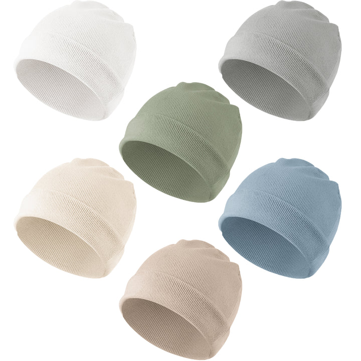 Baby Beanie Hats 6 Pack