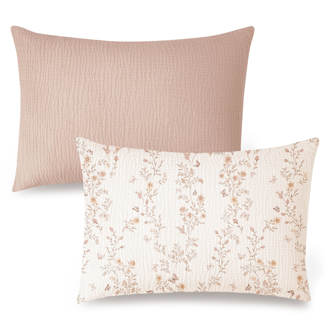 Konssy 2 Pack Muslin Toddler Pillowcases, Soft Baby Pillow Cases, 13"x18"
