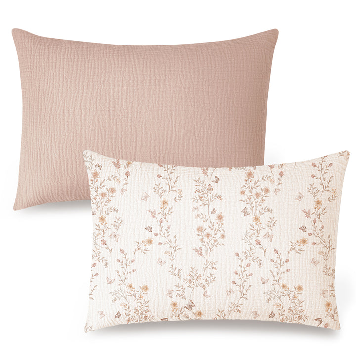 Konssy 2 Pack Muslin Toddler Pillowcases, Soft Baby Pillow Cases, 13"x18"