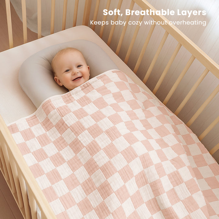 Konssy Baby Blankets for Girls Boys, Crib Blanket for Baby Infant Toddler, Super Soft and Lightweight Nursery Blankets