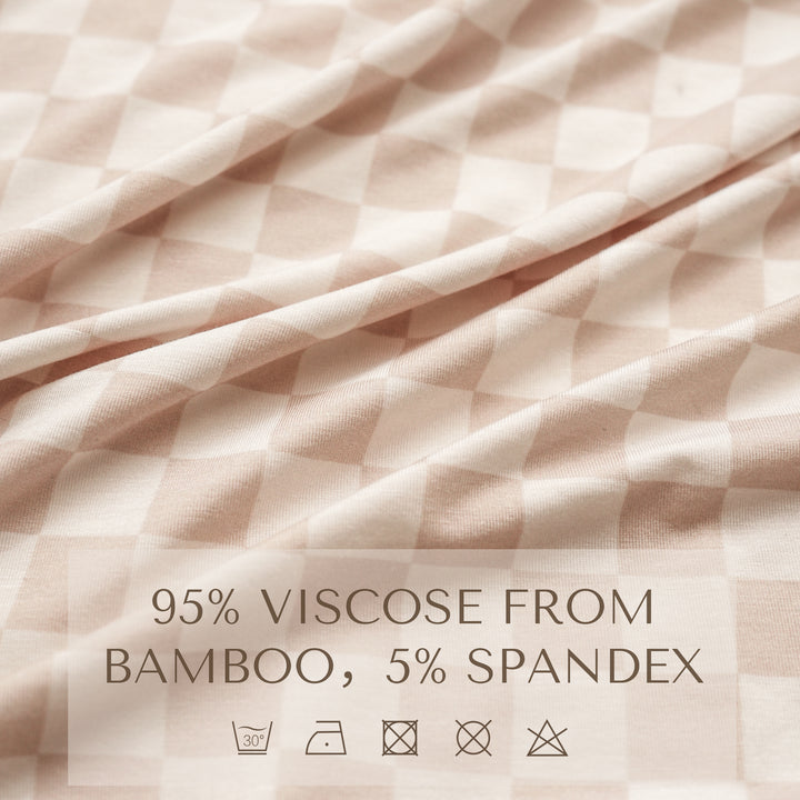 Konssy Rayon Made from Bamboo Nursing Cover for Breastfeeding, Buttery-Soft 360° Full Privacy Nursing Poncho, Breathable Stretchy Breastfeeding Cover, Multi-Use Car Seat Canopy (Baby Apricot Plaid)