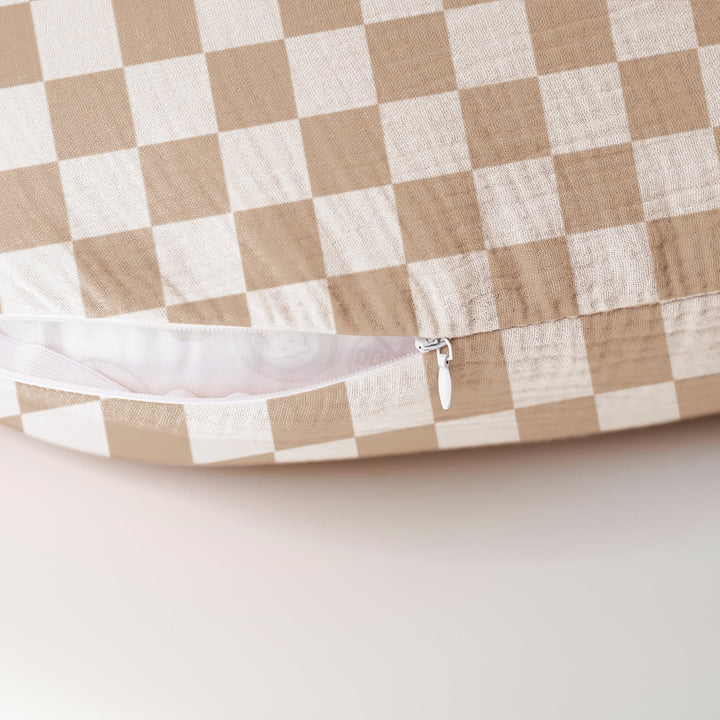 Konssy Muslin Nursing Pillow Covers, 100% Cotton Soft & Adorable Covers for Breastfeeding Pillows, Slipcovers for Newborn Baby Boys & Girls