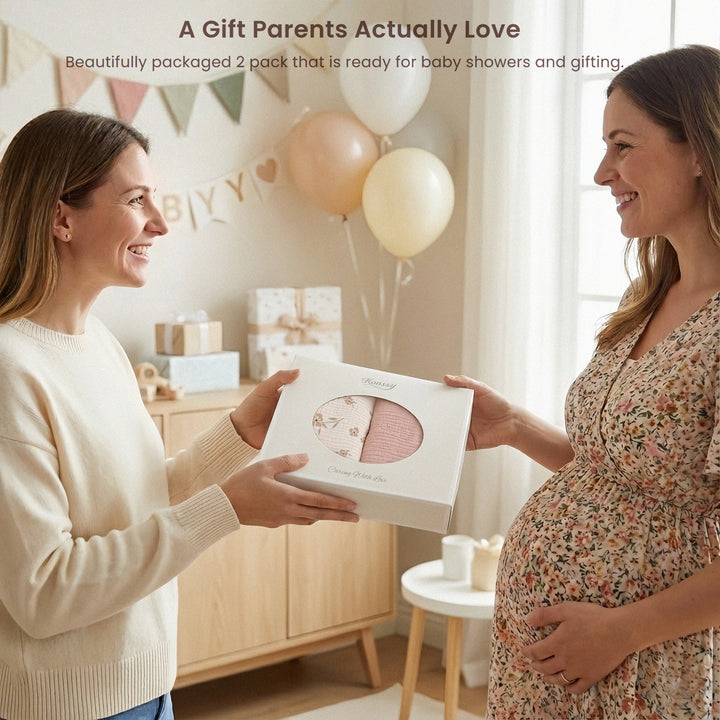 Click to see full view Konssy Muslin Baby Lounger Cover 2 Pack, 100% Cotton Newborn Lounger Cover, Soft and Breathable Lounger Slipcover for Boys Girls, Covers Only (Pink,Flower Blossom)