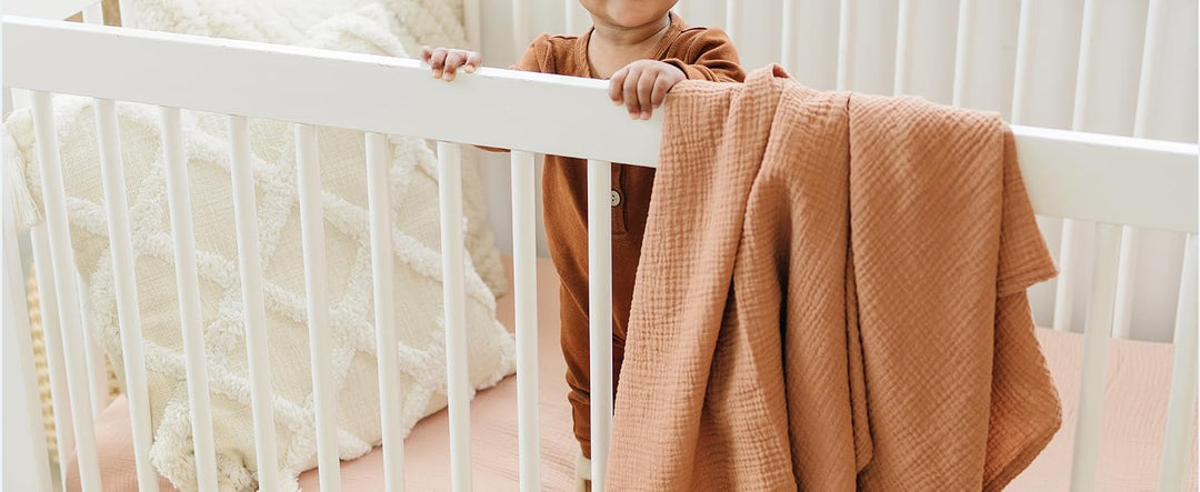 Konssy Muslin Swaddle Blankets, 100% Cotton Receiving Blankets, 47"x 47" - product details 8