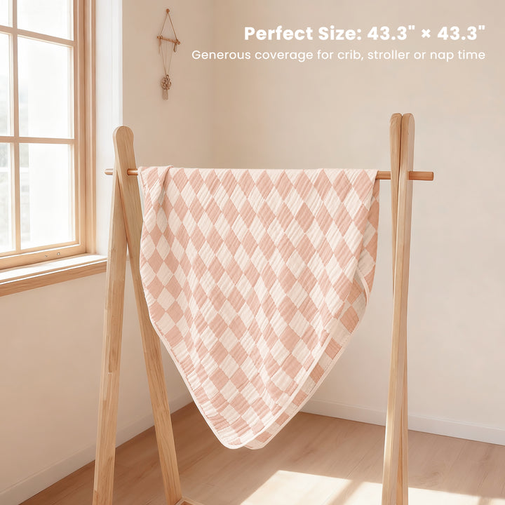 Konssy Baby Blankets for Girls Boys, Crib Blanket for Baby Infant Toddler, Super Soft and Lightweight Nursery Blankets