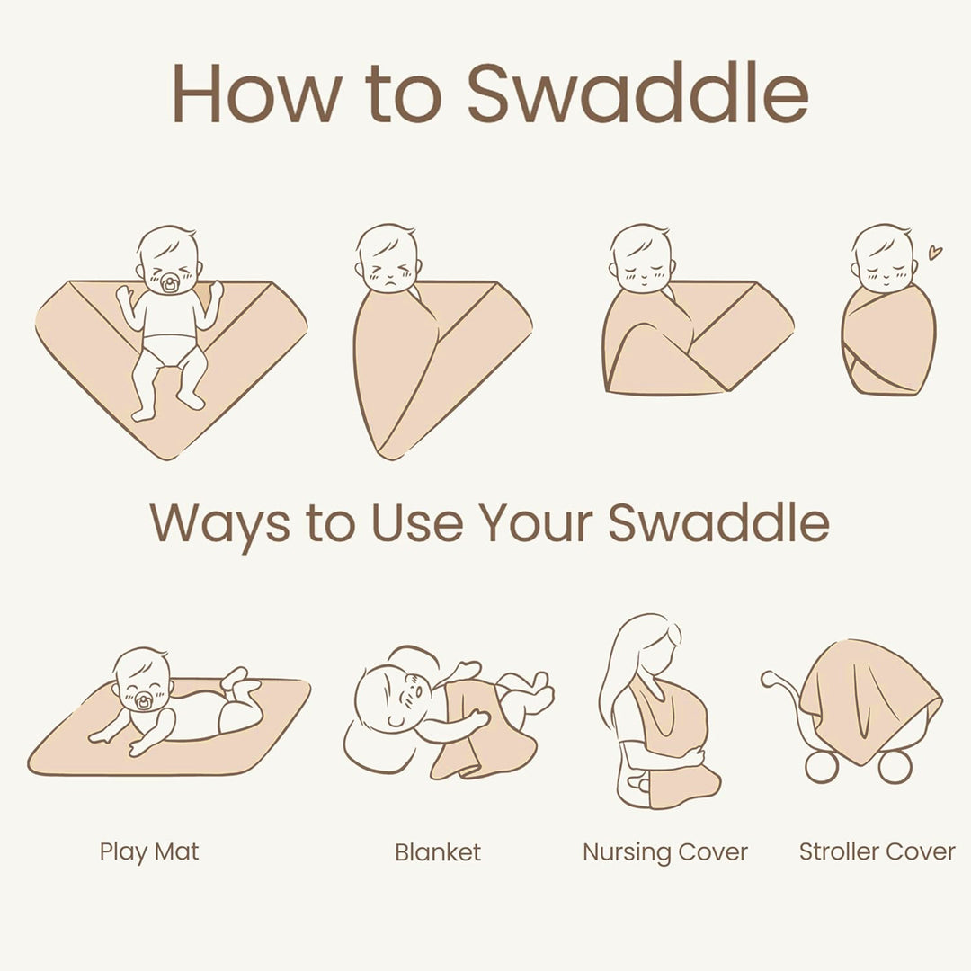 Konssy Muslin Baby Blankets for Girls Boys