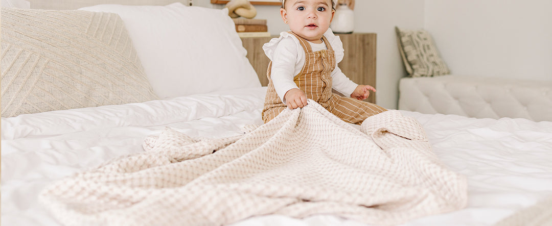 Konssy Waffle Baby Blanket for Boys & Girls, Soft Newborn Swaddle Blanket - product details 7