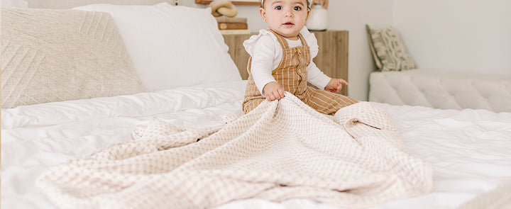 Konssy Waffle Baby Blanket for Boys & Girls, Soft Newborn Swaddle Blanket - product details 7