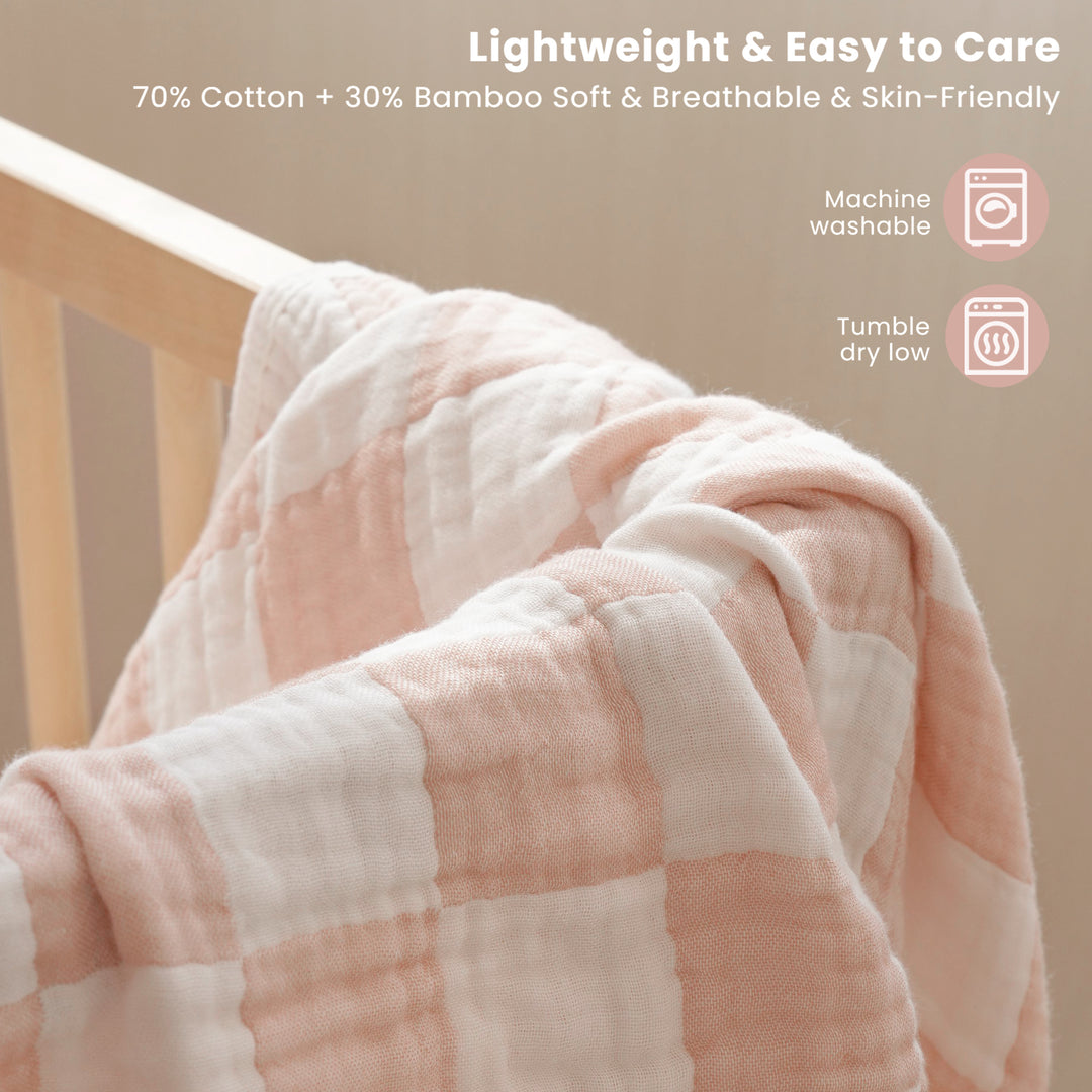 Konssy Baby Blankets for Girls Boys, Crib Blanket for Baby Infant Toddler, Super Soft and Lightweight Nursery Blankets