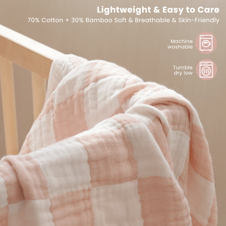 Konssy Baby Blankets for Girls Boys, Crib Blanket for Baby Infant Toddler, Super Soft and Lightweight Nursery Blankets