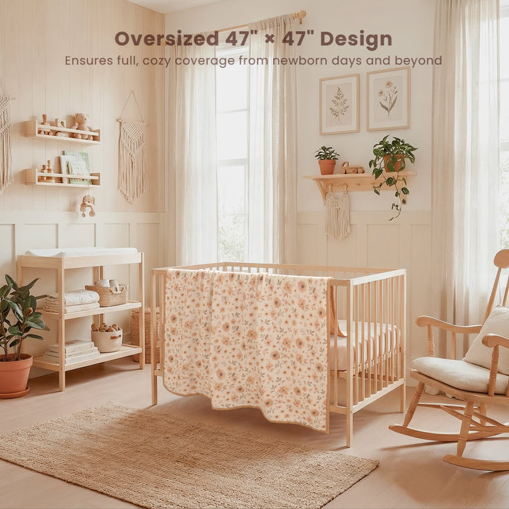 Konssy Muslin Baby Blankets for Girls Boys