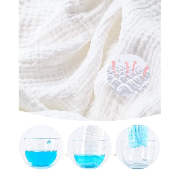 Konssy 6 Pack Large Muslin Baby Burp Cloths and Burp Rags Set for Newborn - Dagebu-Wudai-New - image 5
