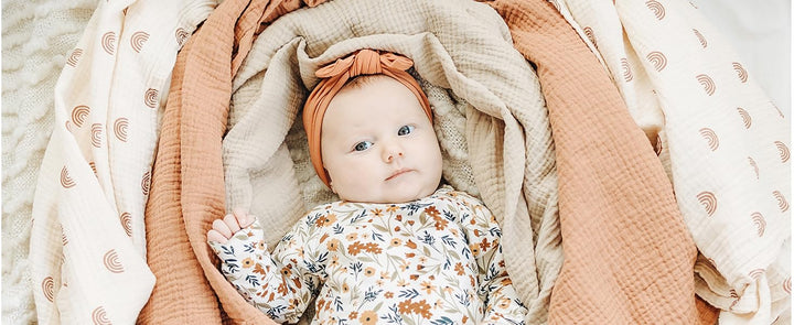 Konssy Muslin Swaddle Blankets, 100% Cotton Receiving Blankets, 47"x 47" - product details 7