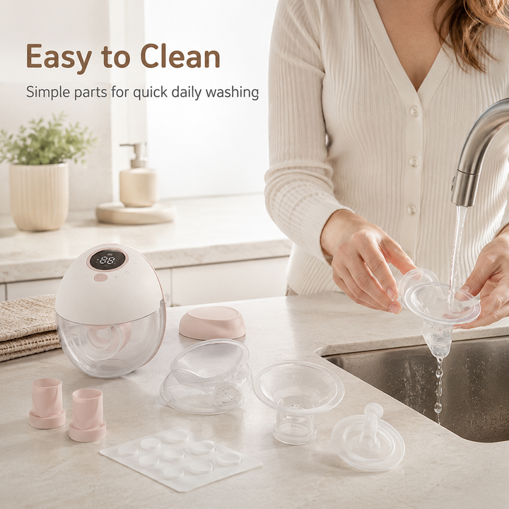 Konssy Wearable Electric Breast Pump, Hands-Free In-Bra Milk Pump with Adjustable Settings