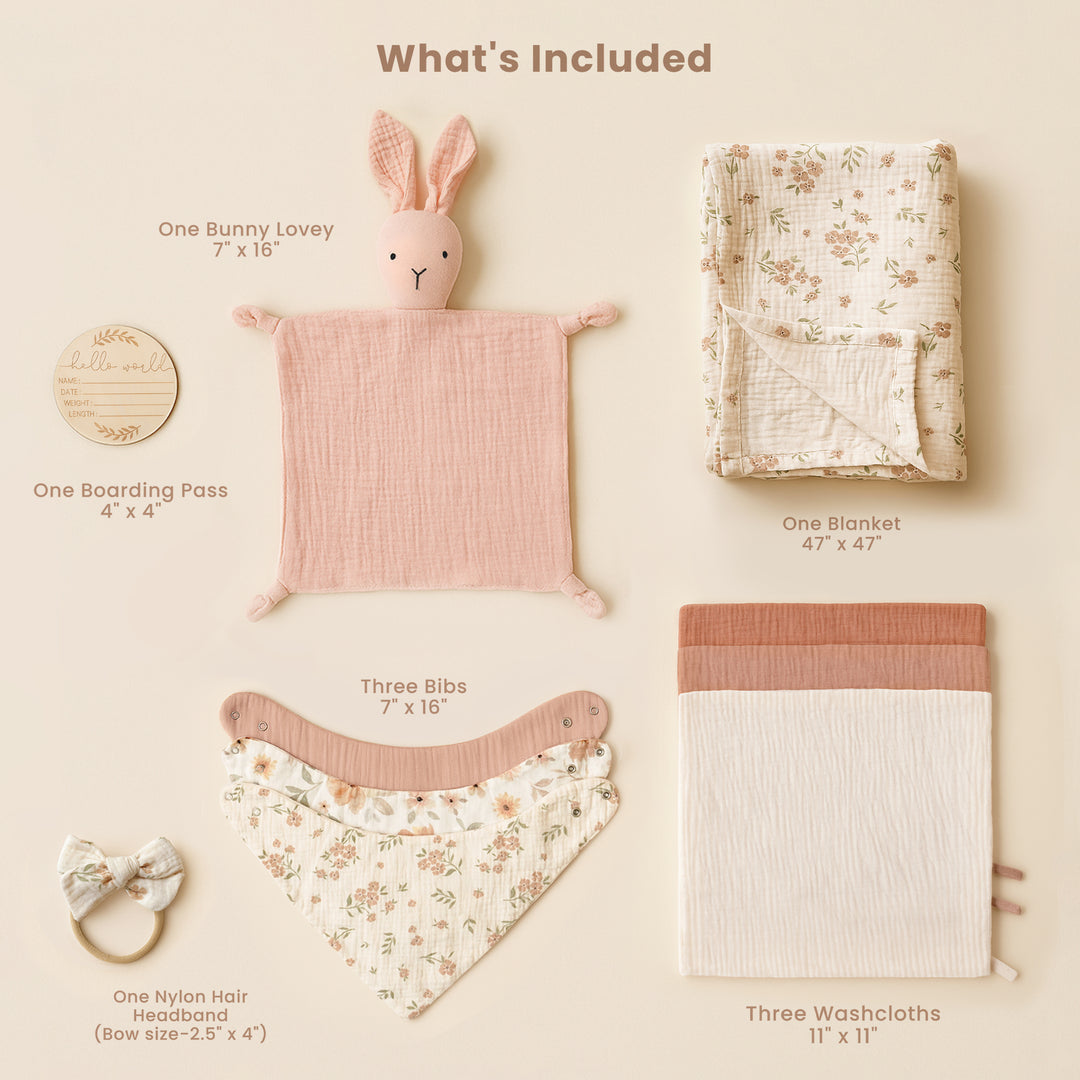 Konssy Baby Shower Gifts, Baby Girl Newborn Essentials Set, Gender Reveal Gifts