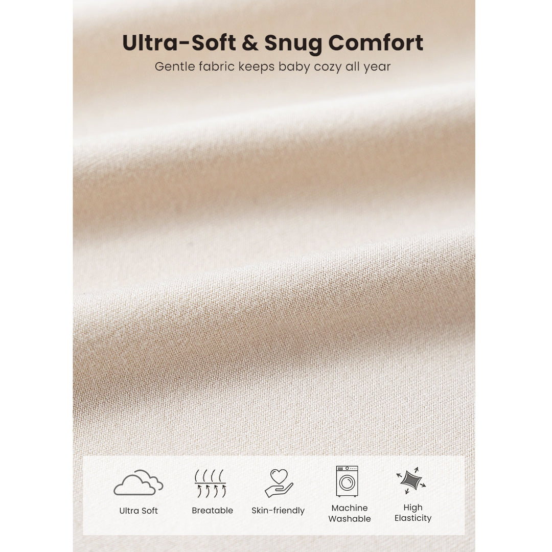 Konssy 6-Pack Baby Newborn Hats with Bear Ears