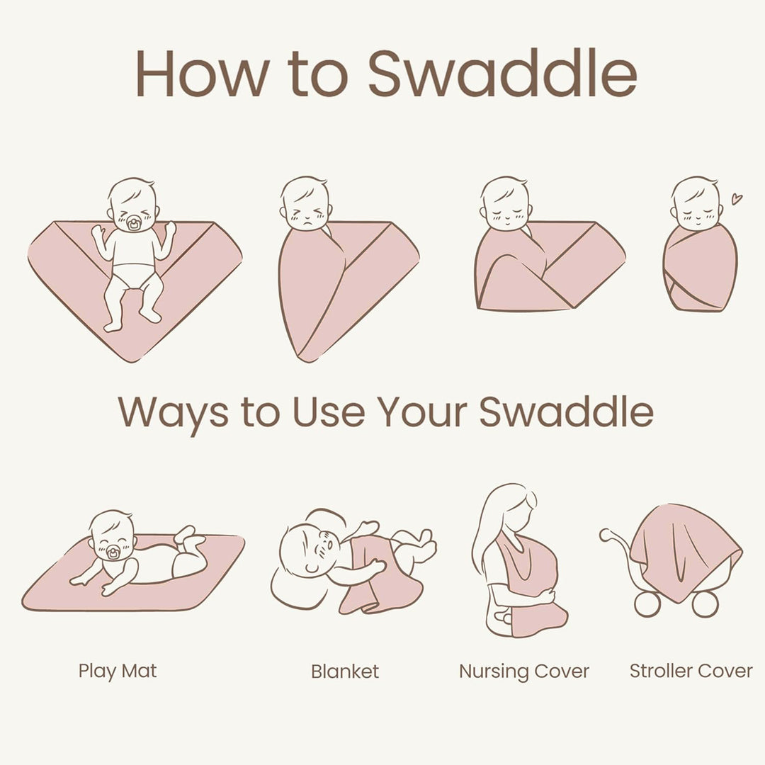 Konssy Knit Baby Blanket 2 Pack