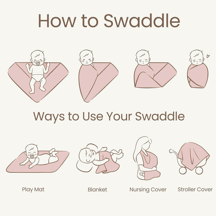 Konssy Knit Baby Blanket 2 Pack