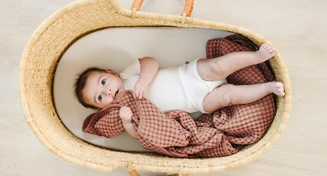Konssy Waffle Baby Blanket for Boys & Girls, Soft Newborn Swaddle Blanket - product details 3