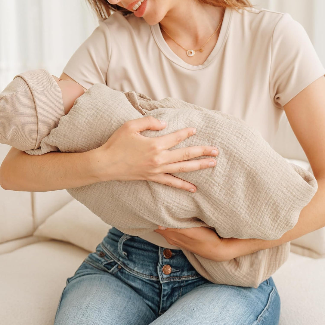 Multi-use Muslin Nursing Cover and Carseat Canopy