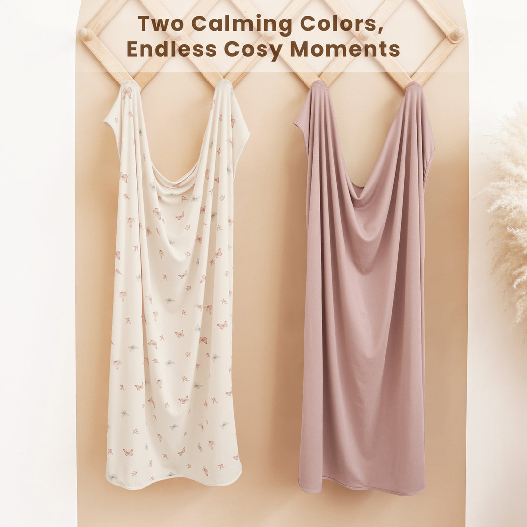 Konssy Knit Baby Blanket 2 Pack