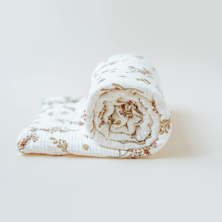 Konssy Soft Muslin Baby Blanket for Unisex Boys & Girls, 30 x 40 Inch - Posy - image 5