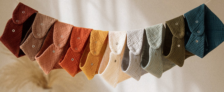 Konssy 10 Pack Baby Muslin Bandana Bibs for Drooling and Teething - product details 13