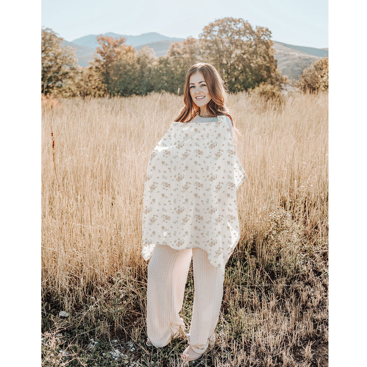 Konssy 2-Pack Muslin Nursing Cover Up for Breastfeeding Moms