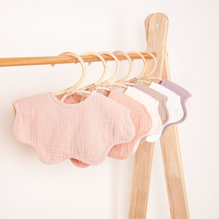 Konssy Muslin Baby Bibs 100% Cotton Absorbent Bandana Drool Bibs for Teething and Drooling, 6-Pack for Baby Boys & Girls